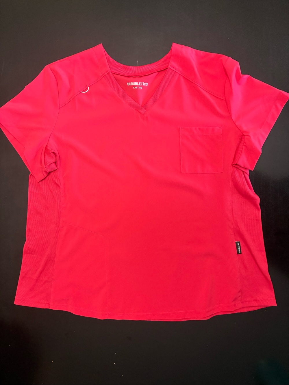 NEVER BEEN WORN Scrubletics Women's V-Neck Chest Pocket Scrub Top